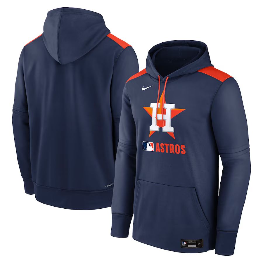 Men 2025 MLB Houston Astros Drak blue Nike hoodie style 2->cleveland indians->MLB Jersey